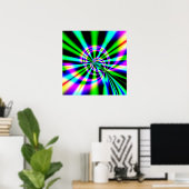 Ferris Wheel Fractal Art Poster (Thuiskantoor)