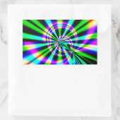 Ferris Wheel Fractal Art Rechthoekige Sticker (Tas)