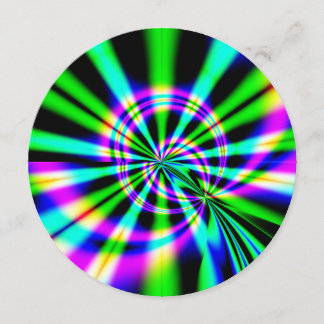 Ferris Wheel Fractal Art Verjaardag Kaart