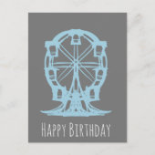 Ferris Wheel Hand Drawn Birthday Briefkaart (Voorkant)