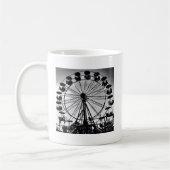 Ferris Wheel in Black en White Photo Gifts Koffiemok (Links)