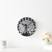 Ferris Wheel in Black en White Photo Gifts Ronde Klok (Huis)
