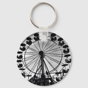 Ferris Wheel in Black en White Photo Gifts Sleutelhanger