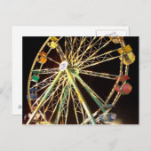Ferris Wheel in de Midway Briefkaart (Voorkant / Achterkant)