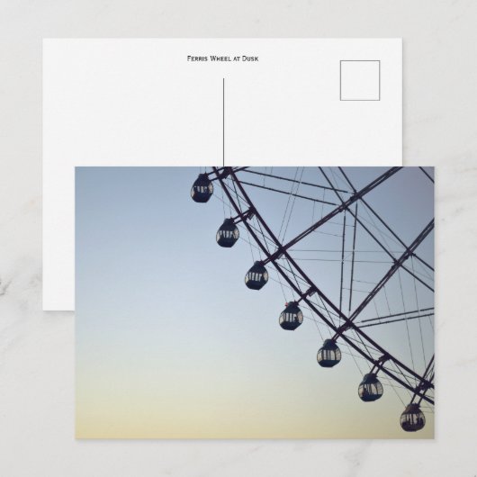 Ferris Wheel in Dusk Briefkaart (Voorkant / Achterkant)
