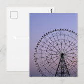 Ferris Wheel in Dusk: Tokio Briefkaart (Voorkant / Achterkant)