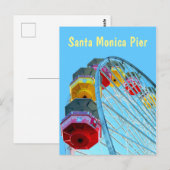 Ferris Wheel in Santa Monica Pier, Californië Briefkaart (Voorkant / Achterkant)
