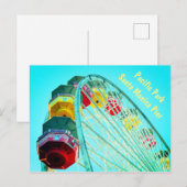Ferris Wheel in Santa Monica Pier, Californië Briefkaart (Voorkant / Achterkant)