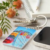 Ferris Wheel in Santa Monica Pier, Californië Sleutelhanger (Voorkant Rechts)