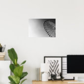 Ferris Wheel in zwart en wit Poster (Thuiskantoor)