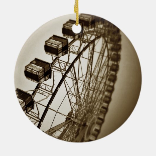  Ferris Wheel Keramisch Ornament (Achterkant)