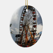Ferris Wheel kerstversiering Keramisch Ornament (Rechts)