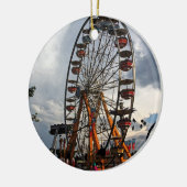 Ferris Wheel kerstversiering Keramisch Ornament (Links)