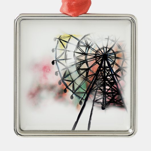 Ferris Wheel Metalen Ornament (Voorkant)