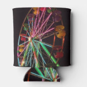 Ferris Wheel Neon Licht bij nacht Koelbox Blikjeskoeler (Achterkant)