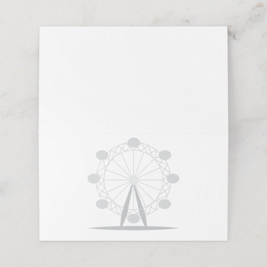 Ferris Wheel Plaatskaartje (Buitenkant ongevouwen)