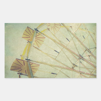 Ferris Wheel Print Rechthoekige Sticker