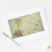Ferris Wheel Print Rechthoekige Sticker (Envelop)