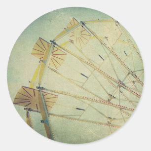 Ferris Wheel Print Ronde Sticker