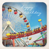 Ferris Wheel Roller Onderzetter Happy Birthday Scr (Voorkant)