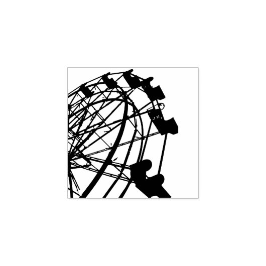 Ferris Wheel Rubberstempel (Afrduk)