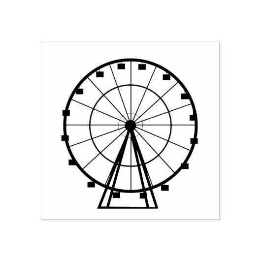 Ferris Wheel Rubberstempel (Afrduk)