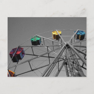 Ferris Wheel (selectieve kleur) briefkaart