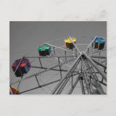 Ferris Wheel (selectieve kleur) briefkaart (Voorkant)
