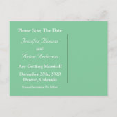 Ferris Wheel Sla de datum Briefkaarten (Mint Green (Achterkant)