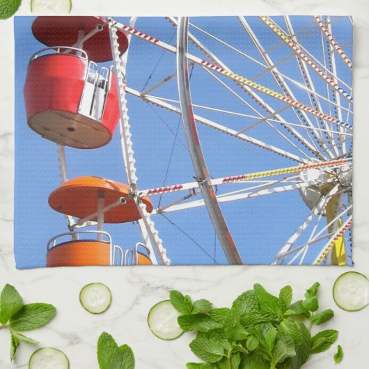 Ferris Wheel Towel Theedoek (Gevouwen)