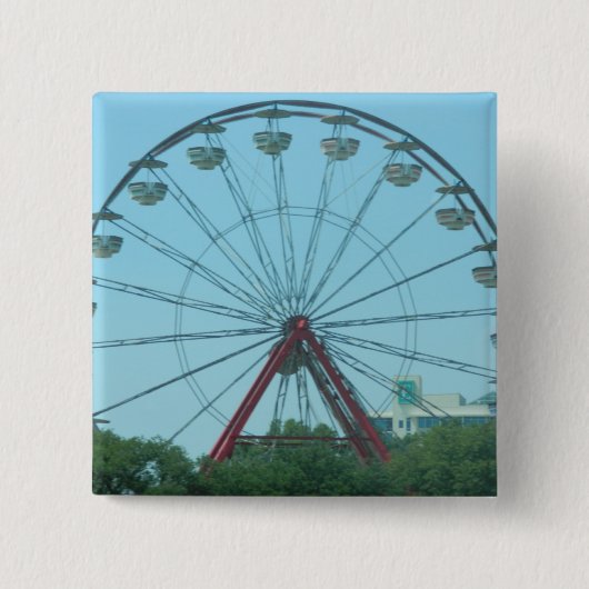 Ferris Wheel Vierkante Button 5,1 Cm (Voorkant)