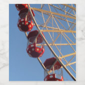 Ferris Wheel Wijn Etiket (Enkel label)