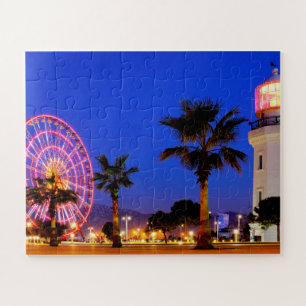 Ferris wiel en vuurtoren legpuzzel