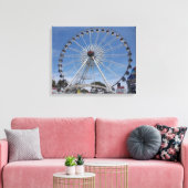 FERRIS WIEL OP CANVAS 20 "x 16" (Insitu (Woonkamer))