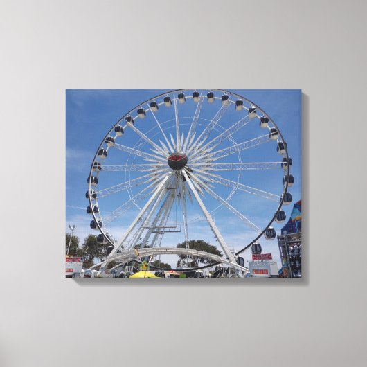 FERRIS WIEL OP CANVAS 20 "x 16" Afdruk (Voorkant)