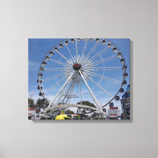 FERRIS WIEL OP CANVAS 20 "x 16" Afdruk (Voorkant)