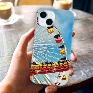 Ferris wiel roller onderzetter carnavalsfotografie iPhone 15 case