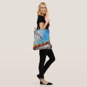 Ferris wiel roller onderzetter plaatst script quot tote bag (Op model)