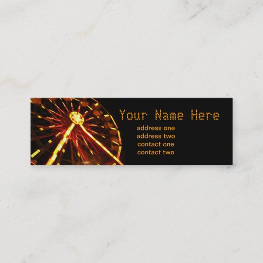 Ferris-wielprofielkaart Mini Visitekaartje (Voorkant)