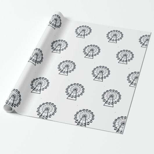 Ferro Ferris Wheel Cadeaupapier (Uitgerold)