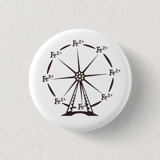Ferro Ferris Wheel Ronde Button 3,2 Cm (Voorkant)