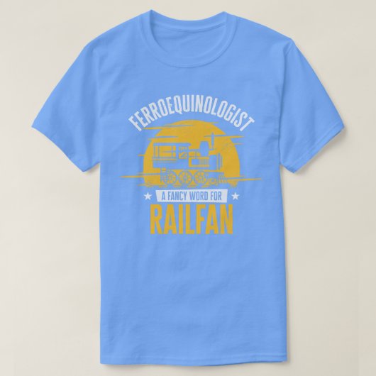 Ferroequinoloog Train Railfan Locomotive Hob T-shirt (Design voorkant)