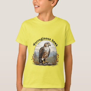 Ferruginous havik op rots t-shirt