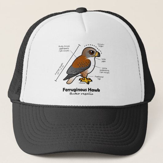 Ferruginous Hawk Statistics Trucker Pet (Voorkant)