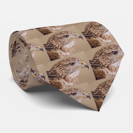 Ferruginous Hawk Stropdas (Opgerold)