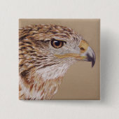 Ferruginous Hawk Vierkante Button 5,1 Cm (Voorkant)