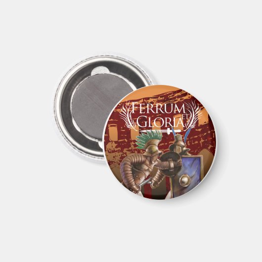 Ferrum en Gloria ronde magneet (Voorkant / Achterkant)