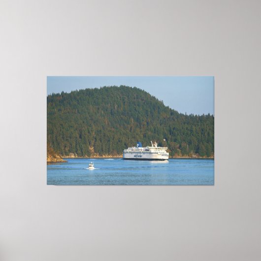 Ferry bij Miners Bay BC Canvas Afdruk (Voorkant)