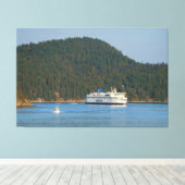Ferry bij Miners Bay BC Canvas Afdruk (Insitu (Houten vloer))