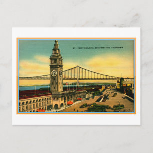 Ferry Building & Bridge, San Francisco  Briefkaart
